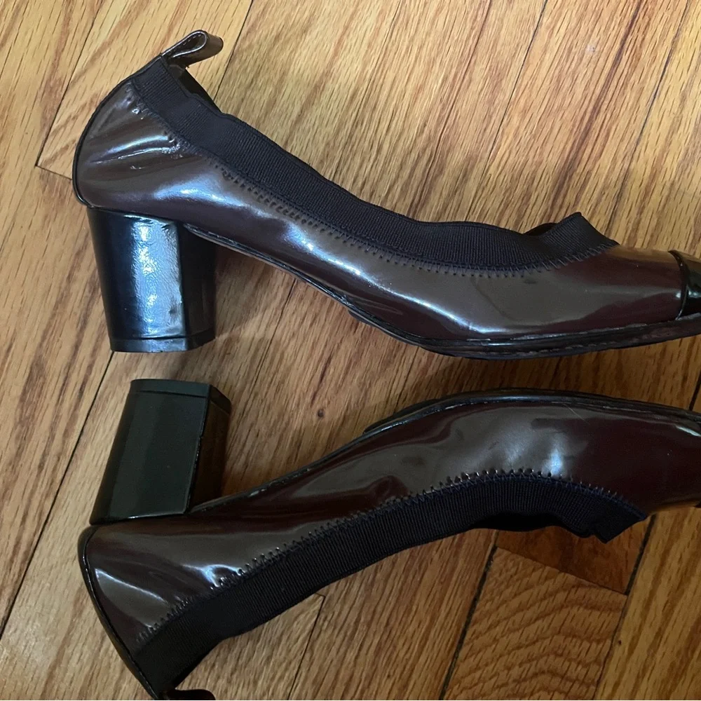Taking offers! Chanel Black and purple Block Heel Pumps
